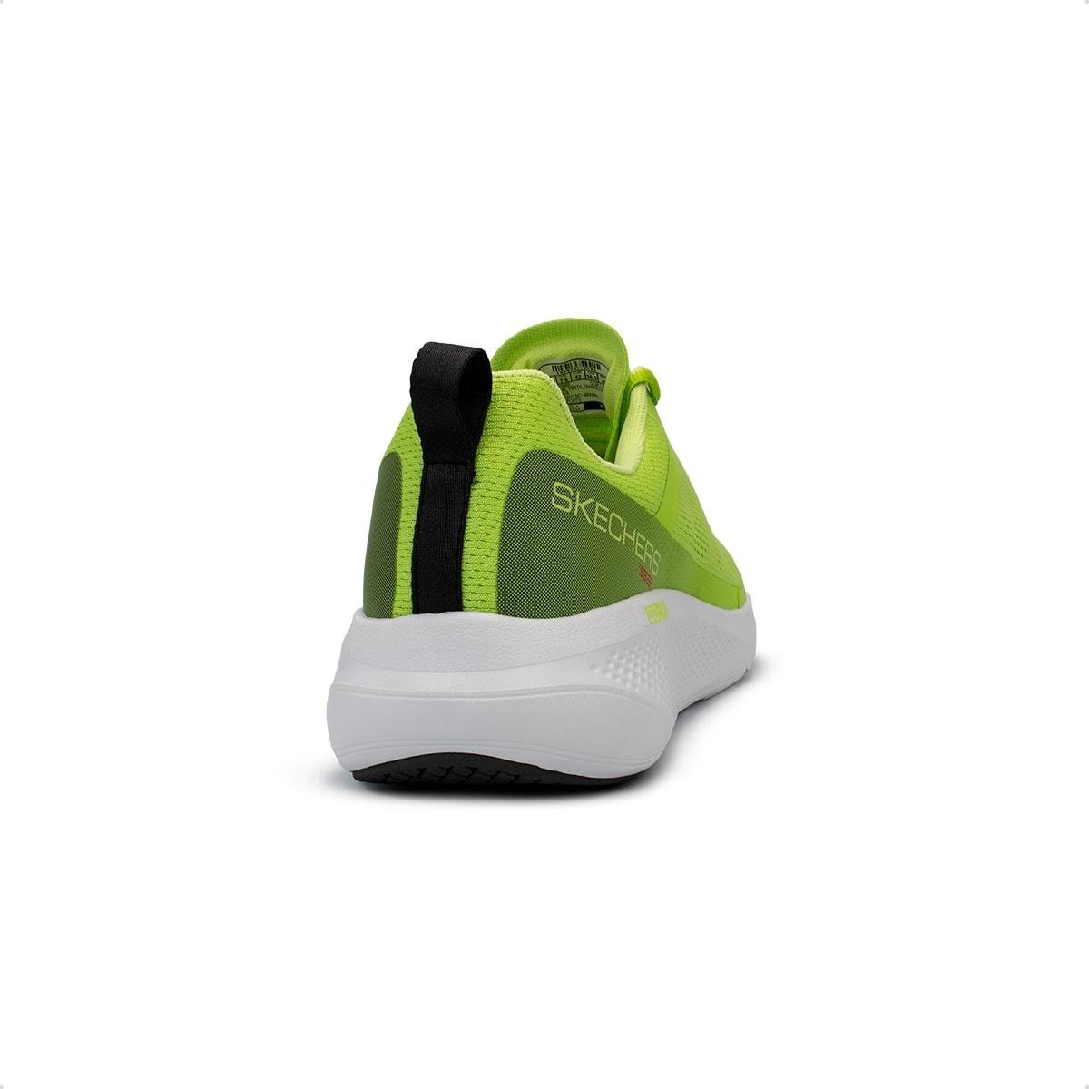 Tênis Skechers Masculino Go Run Elevate Corrida Verde Limão 4