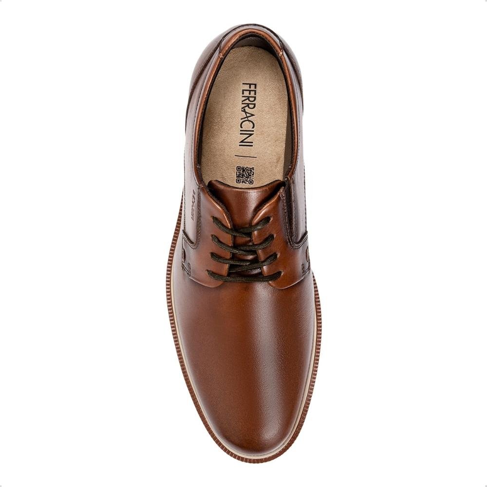 Sapato de Couro Ferracini Masculino Firenze 5436-704 Marrom 3