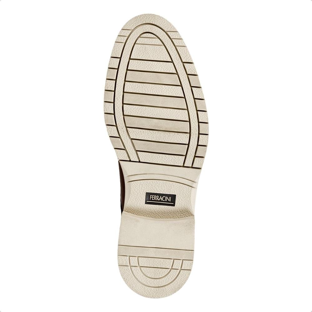 Sapato de Couro Ferracini Masculino Firenze 5436-704 Marrom 5
