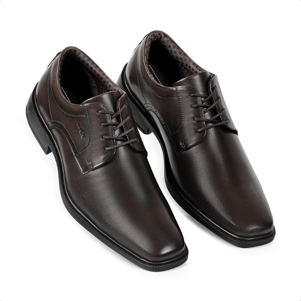 Sapato de Couro Ferracini Masculino Paris 6865-703 Marrom Escuro 2