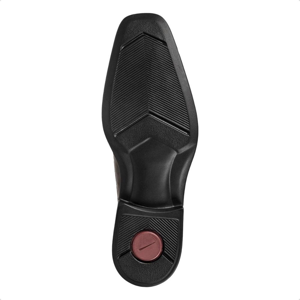 Sapato de Couro Ferracini Masculino Paris 6865-703 Marrom Escuro 5