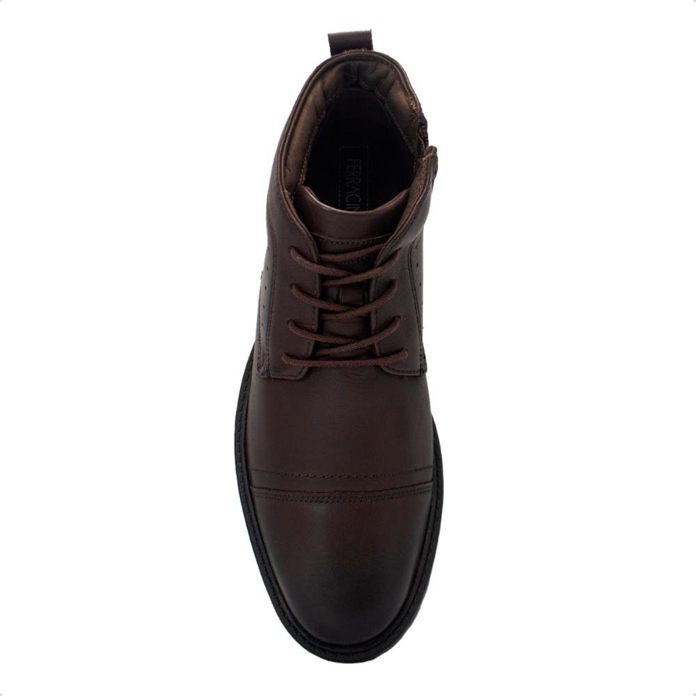 Bota de Couro Ferracini Masculina Atenas Marrom Escuro 3