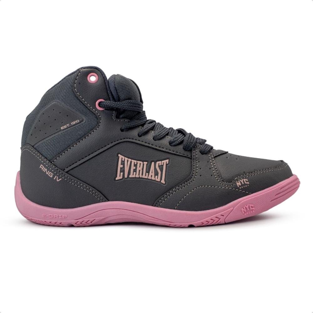 Tênis Everlast Feminino Ring 4 Luta Chumbo/Rosa 1