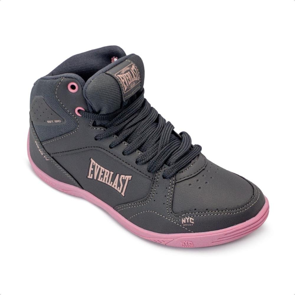 Tênis Everlast Feminino Ring 4 Luta Chumbo/Rosa 2
