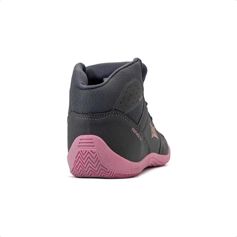 Tênis Everlast Feminino Ring 4 Luta Chumbo/Rosa 4
