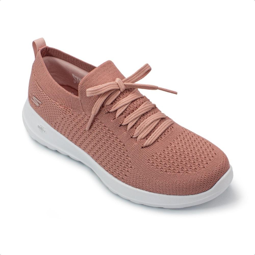 Tênis Skechers Feminino Go Walk Joy Fresh View Rosa