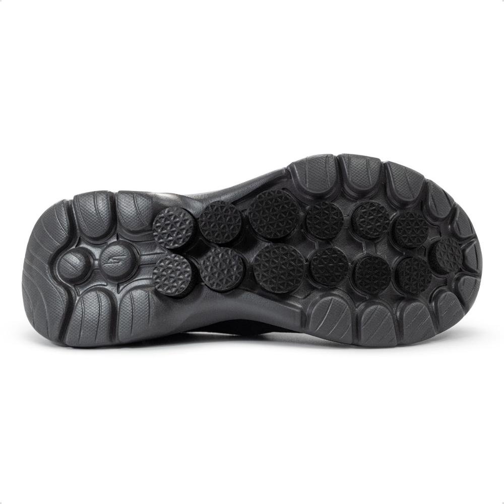 Tênis Skechers Masculino Slip On Go Walk 6 Treino Preto/Grafite 5