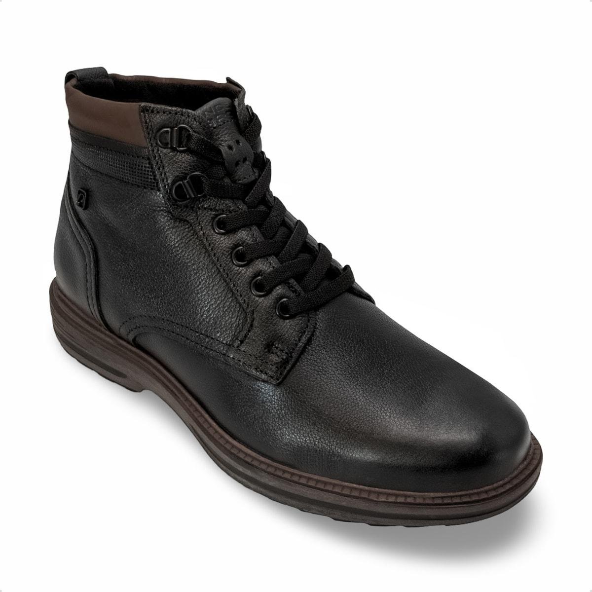 Bota Pegada Masculino em Couro Toronto 181802 Preto 2