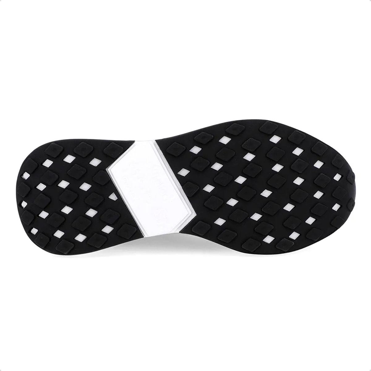 Tênis Usaflex Feminino Couro Casual AK1004 Preto/Branco 5