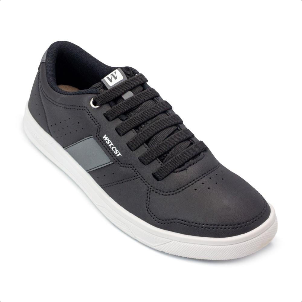 Tênis West Coast Masculino WC-163 Torrance Preto/Chumbo 2
