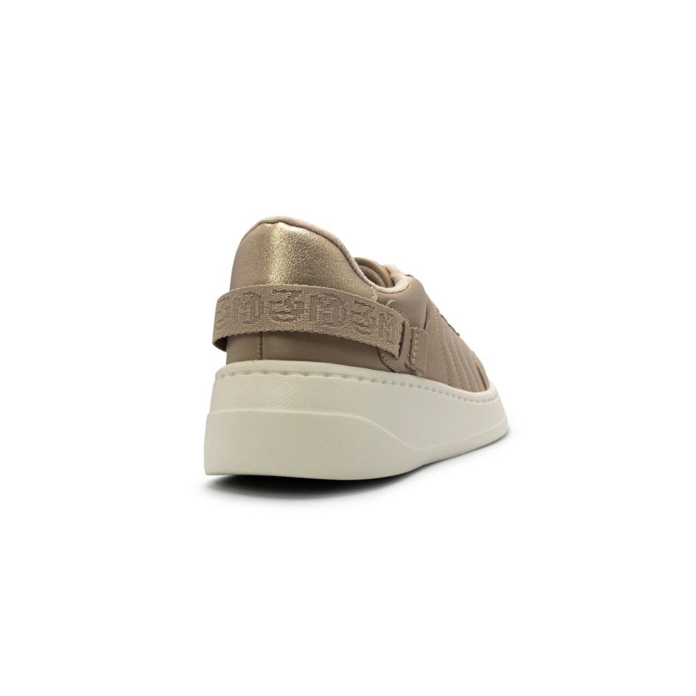 Tênis Feminino Modare Napa Ultraconforto 7402.105 Bege/Dourado 3