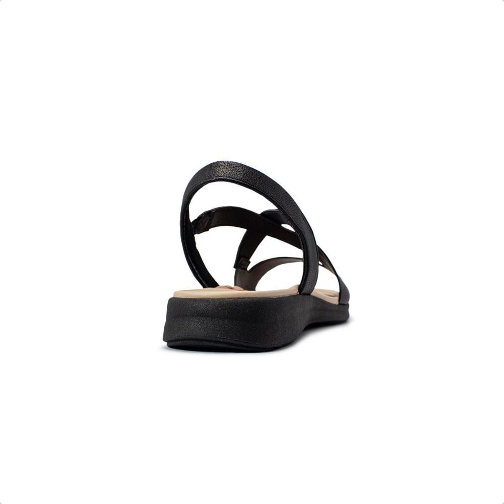 Sandália Modare Feminina Ultraconforto Napa Floather 7174.121 Preto/Preto 4