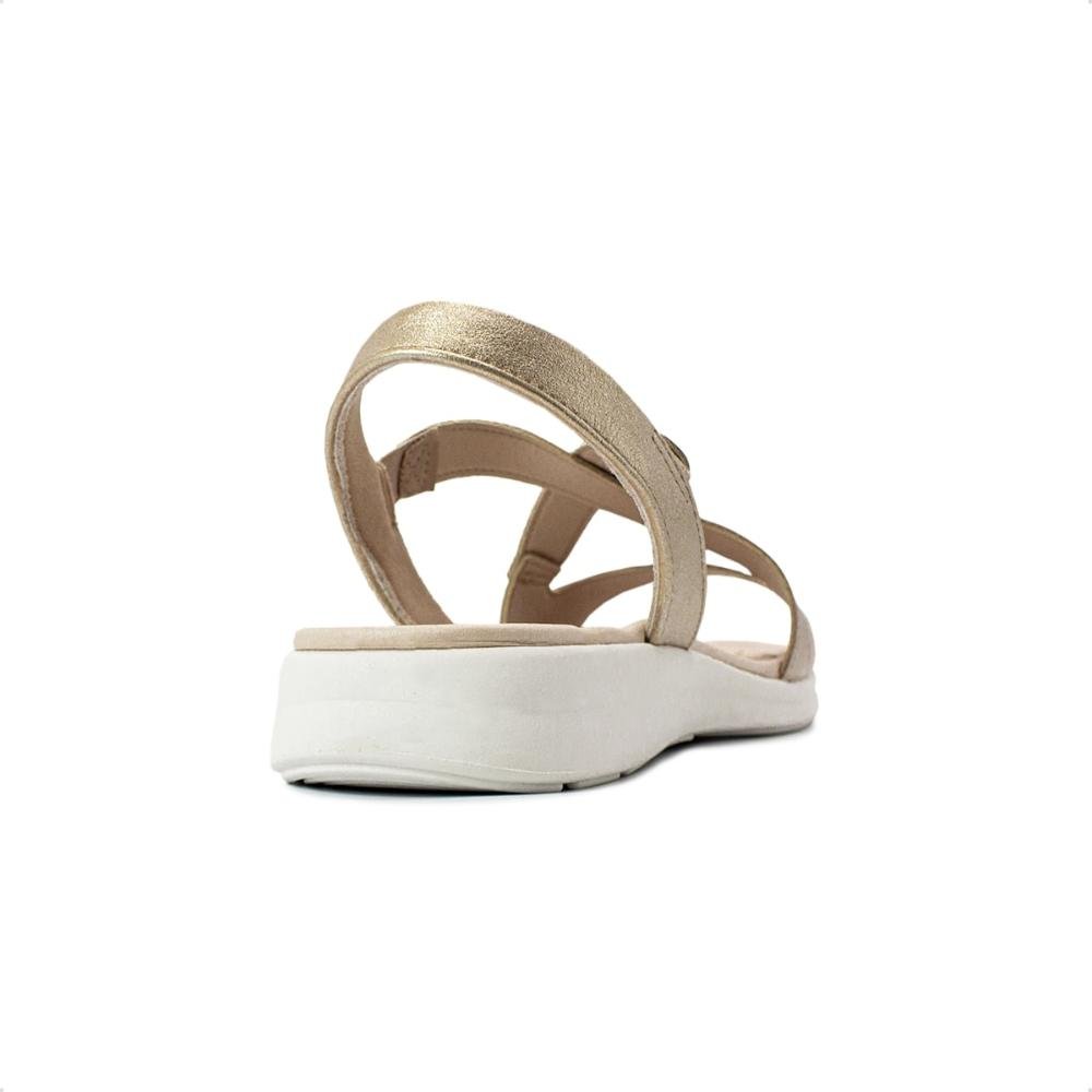Sandália Modare Feminina Ultraconforto Napa Floather 7174.121 Dourado 4