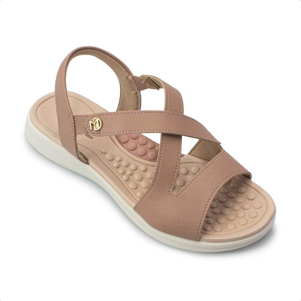 Sandália Modare Feminina Ultraconforto Napa Floather 7174.121 Nude 2