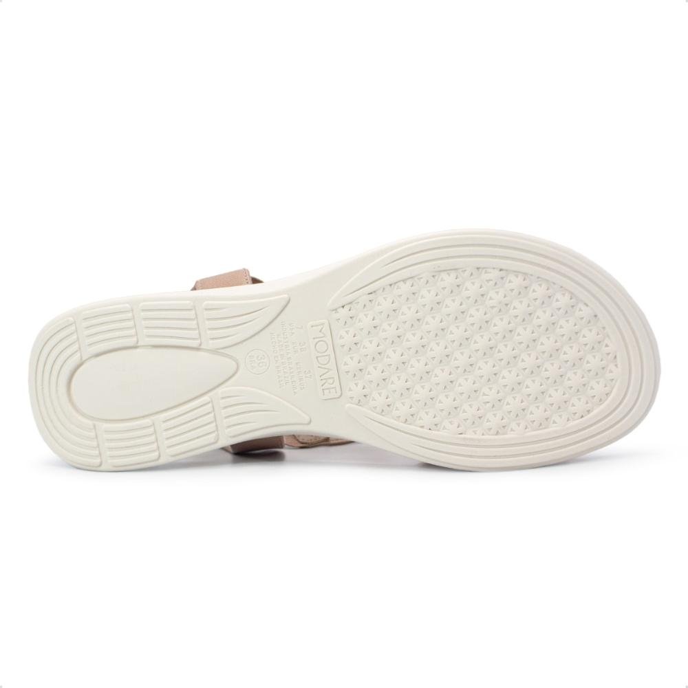 Sandália Modare Feminina Ultraconforto Napa Floather 7174.121 Nude 5