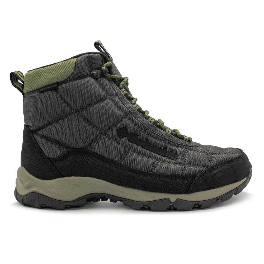 Bota Columbia Masculina Firecamp Waterproof Grafite/Verde 1
