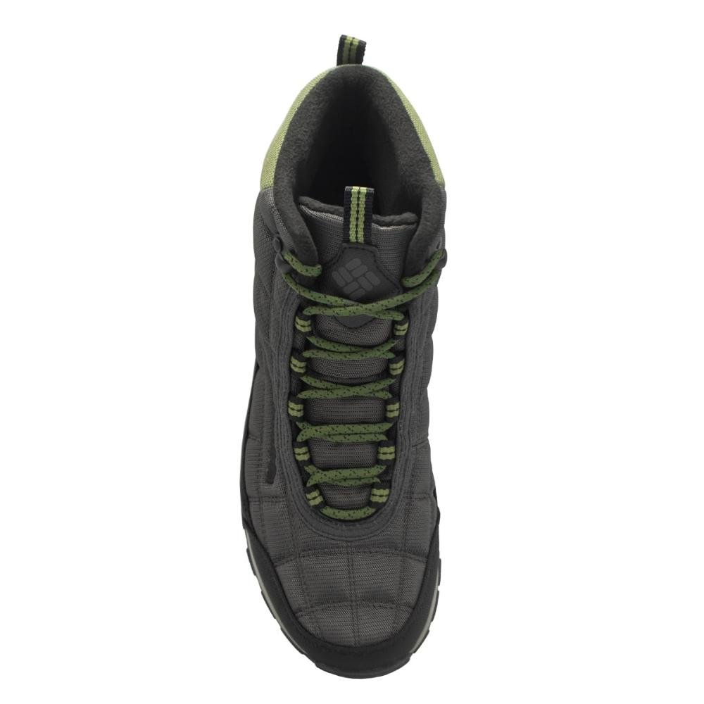 Bota Columbia Masculina Firecamp Waterproof Grafite/Verde 3