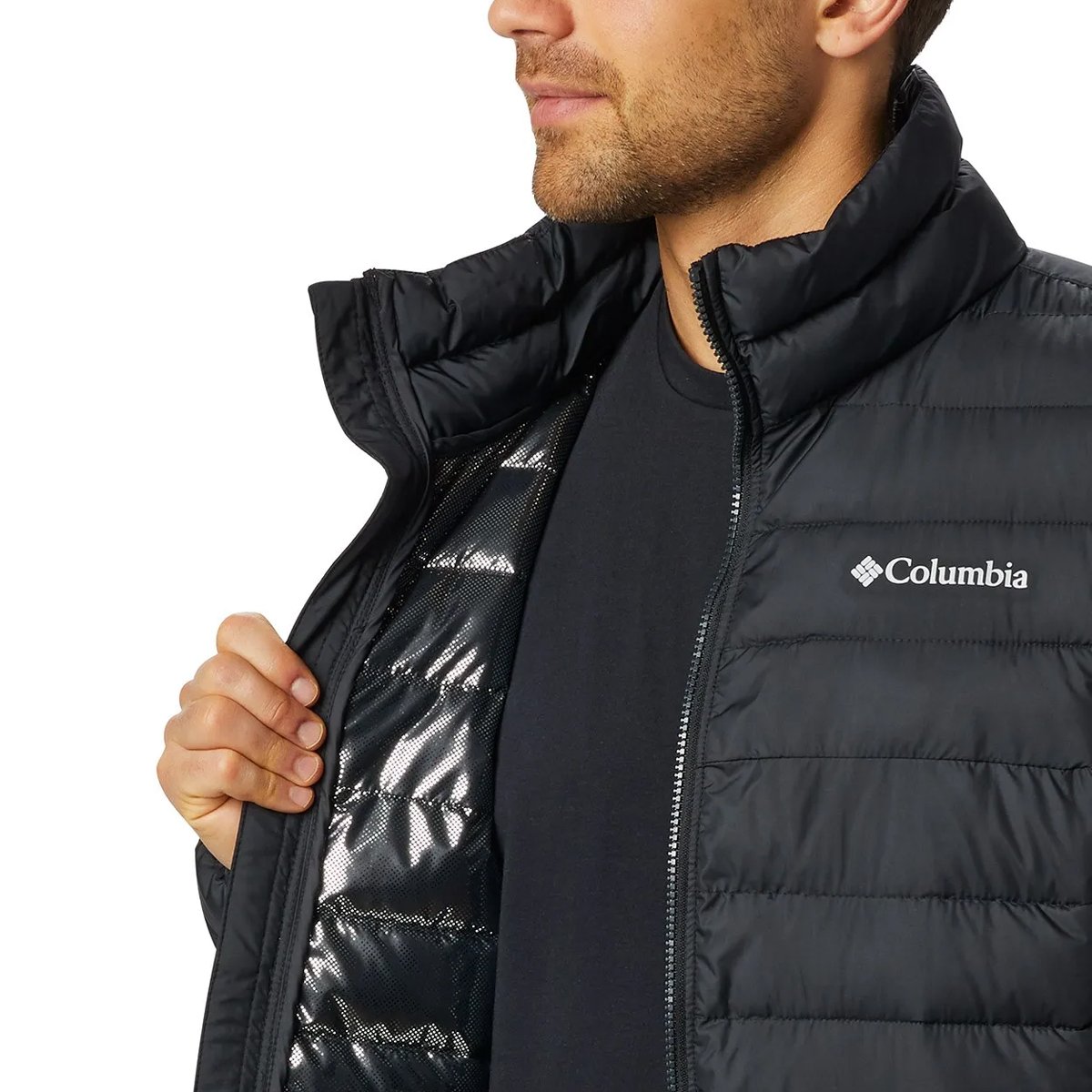 Jaqueta Columbia Masculina Powder Lite Preto 5