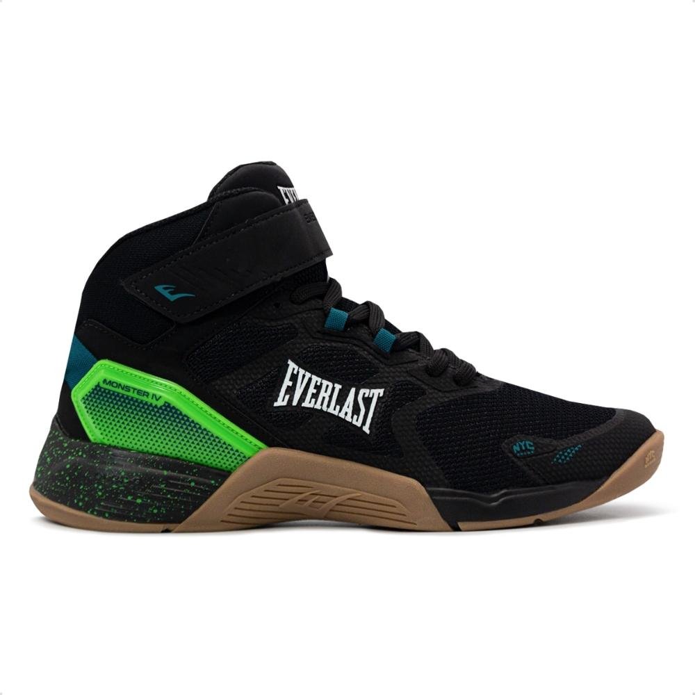 Tênis Everlast Masculino Monster 4 Preto/Verde 1