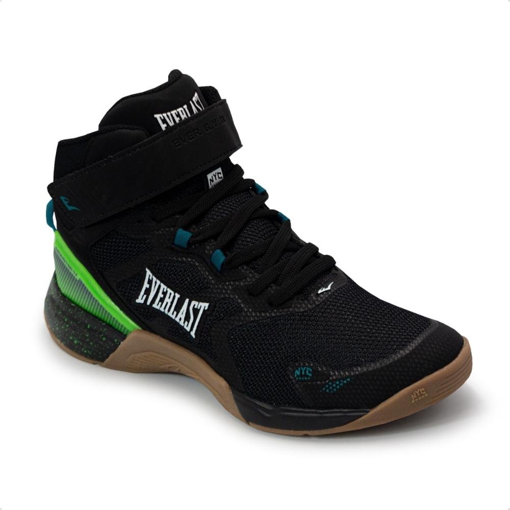 Tênis Everlast Masculino Monster 4 Preto/Verde 2