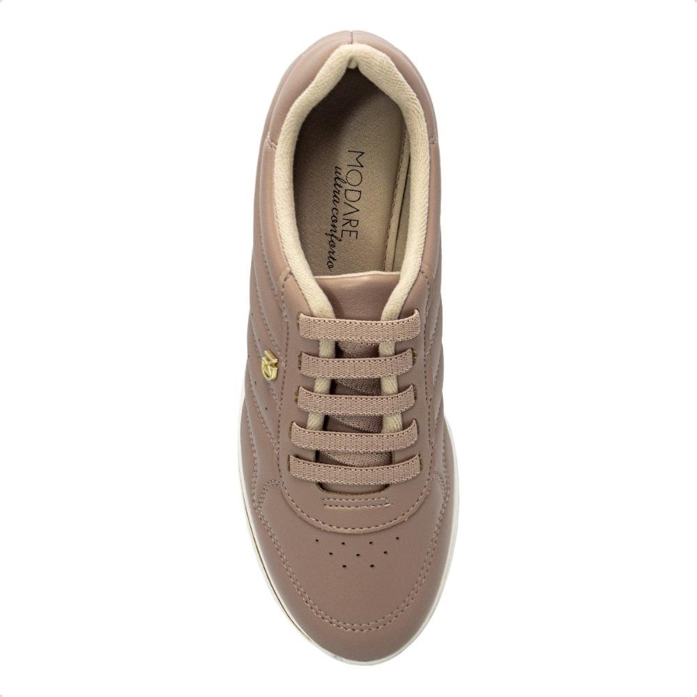 Tênis Modare Feminino Napa Suprema Ultraconforto Casual 7358.235 Rosa Antigo 3
