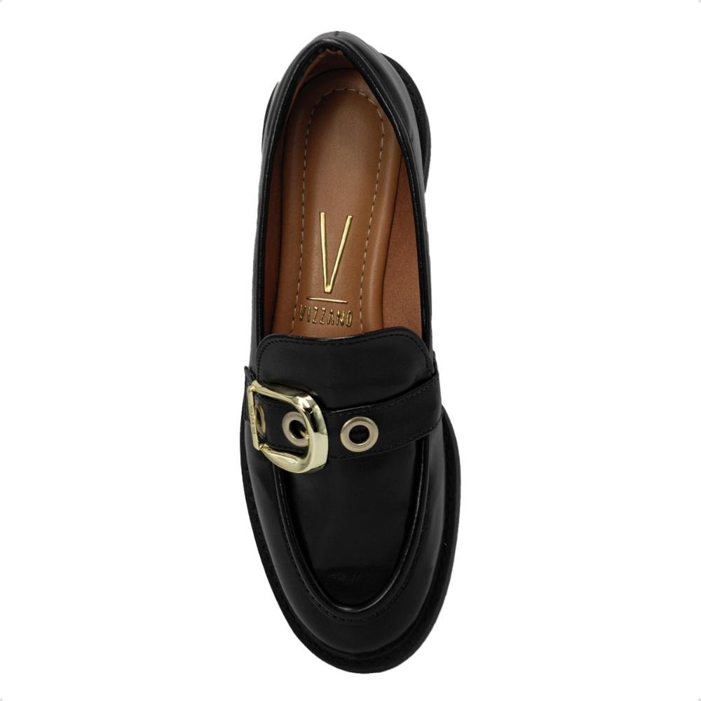 Mocassim Vizzano Feminino Napa Garda com Fivela Casual 1453.104 Preto 3