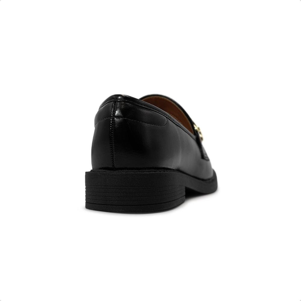 Mocassim Vizzano Feminino Napa Garda com Fivela Casual 1453.104 Preto 4