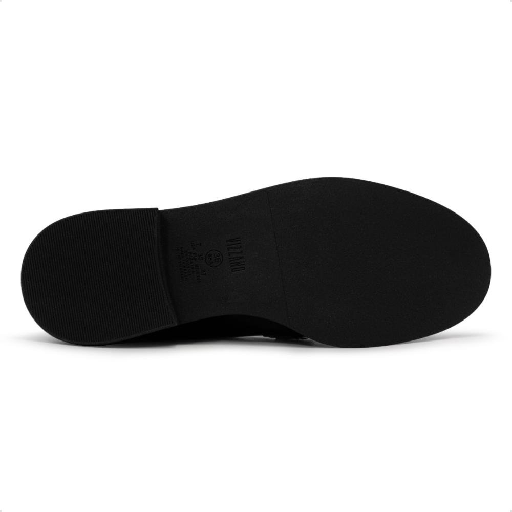 Mocassim Vizzano Feminino Napa Garda com Fivela Casual 1453.104 Preto 5