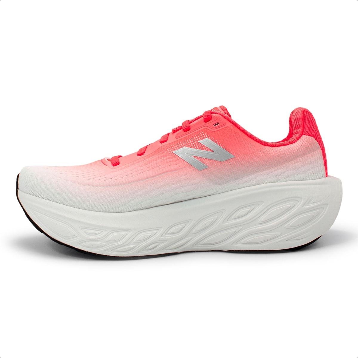 Tênis New Balance Feminino Fresh Foam X 1080v14 Branco/Coral 4