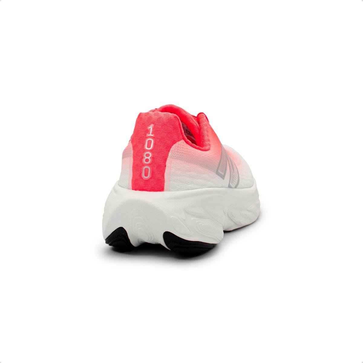 Tênis New Balance Feminino Fresh Foam X 1080v14 Branco/Coral 5