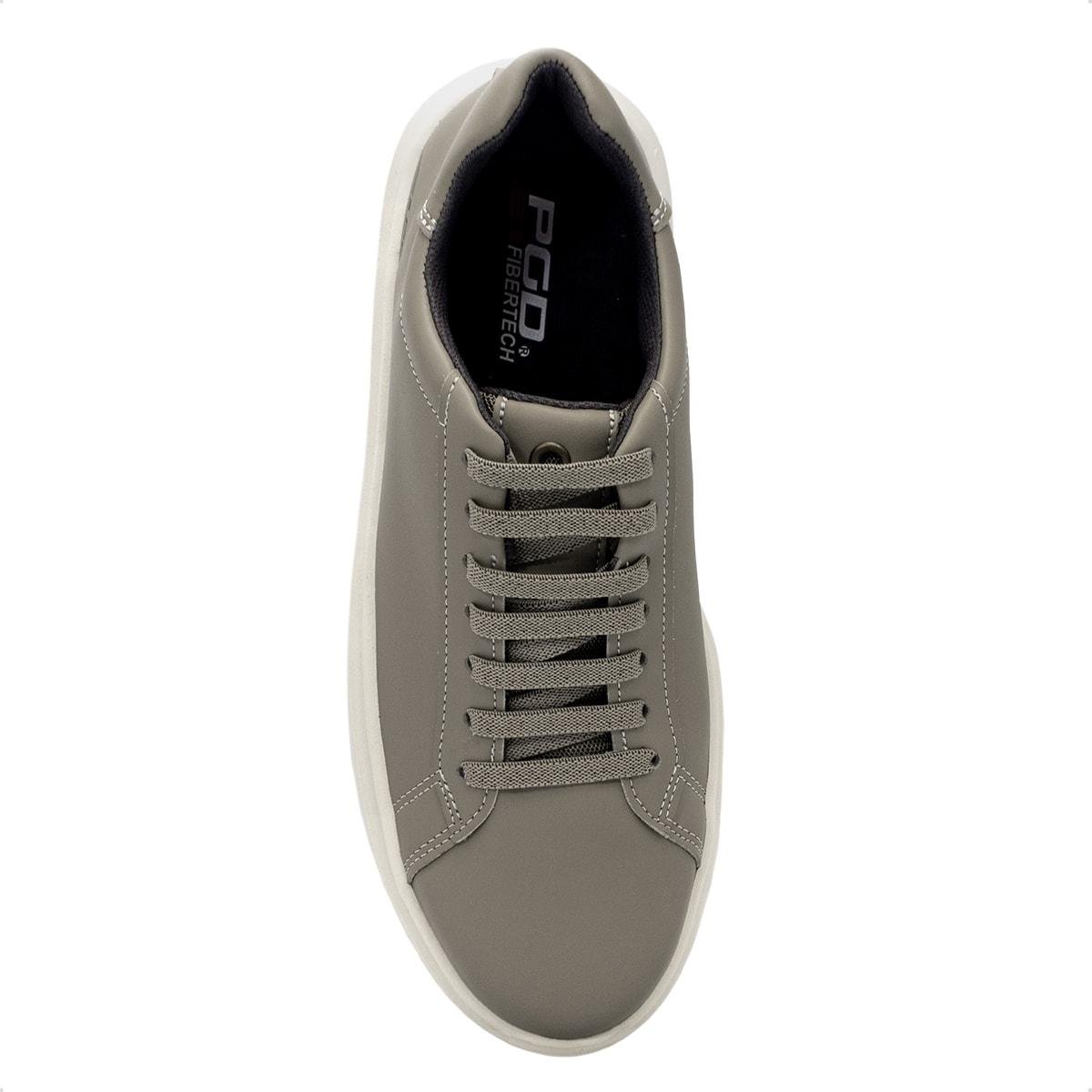 Sapatênis Pegada Masculino em Microfibra Casual 172105 Cáqui 3
