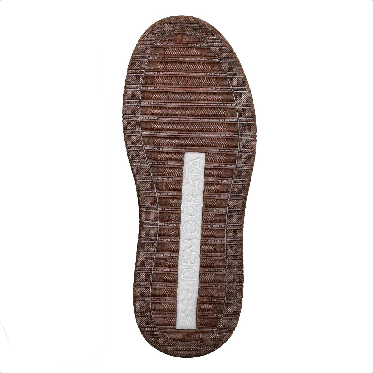 Tênis de Couro Democrata Masculino Drake Pulse 600103 Preto 4