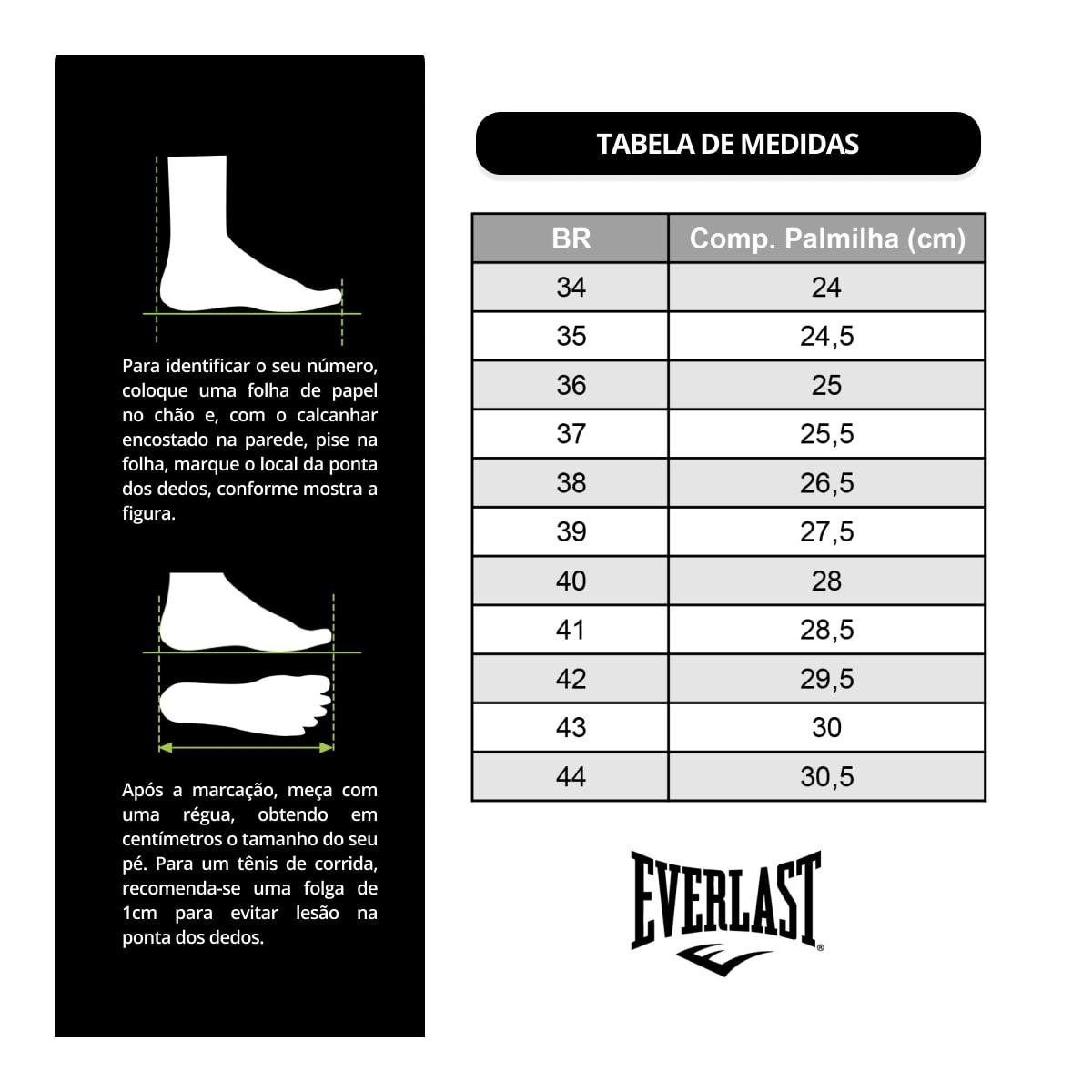 Tênis Everlast Unissex Climber Run Corrida Preto 6