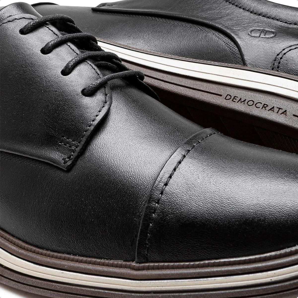 Sapato de Couro Democrata Masculino Dune Hi-Soft 32 298202 Preto 3