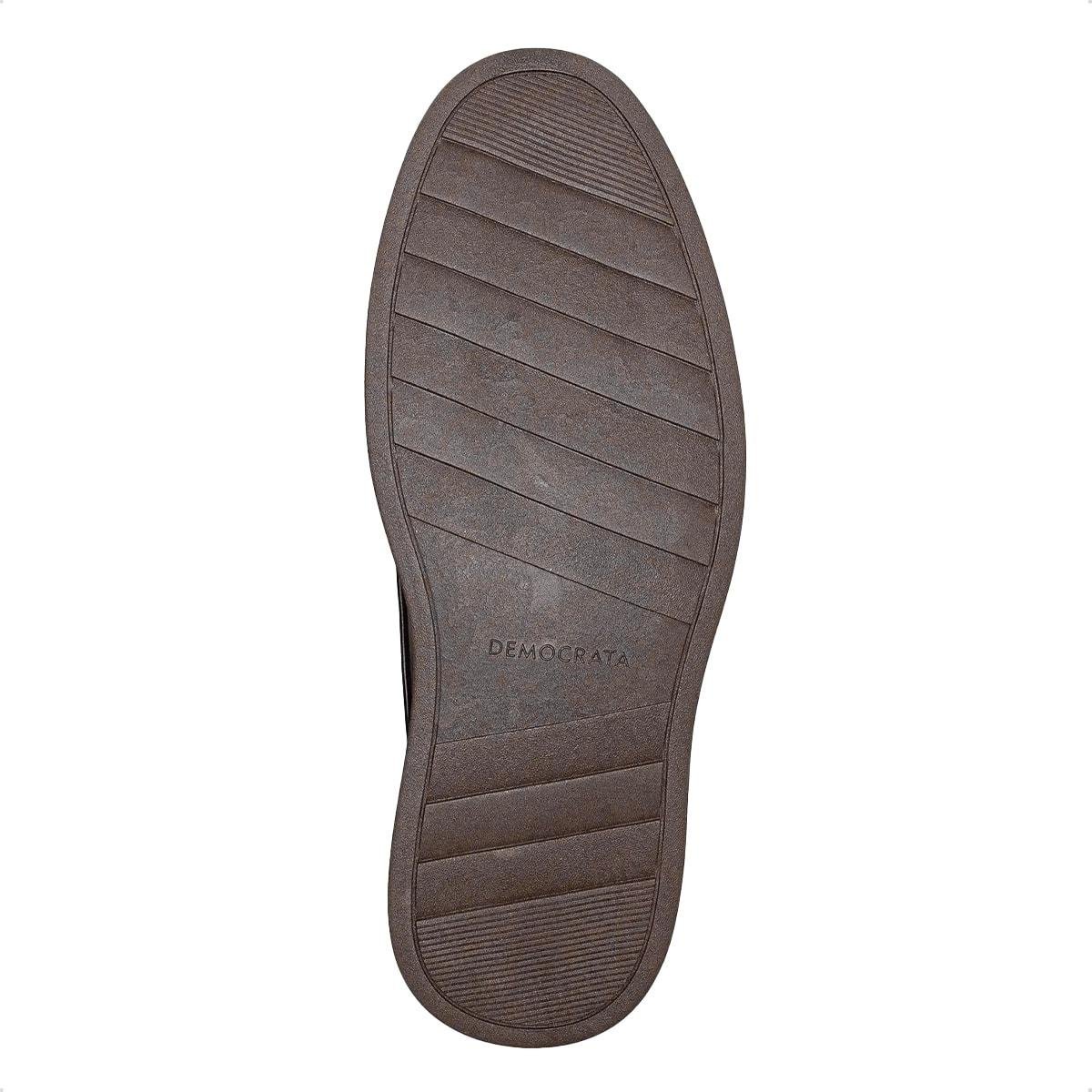 Sapato de Couro Democrata Masculino Dune Hi-Soft 32 298202 Marrom Escuro 4