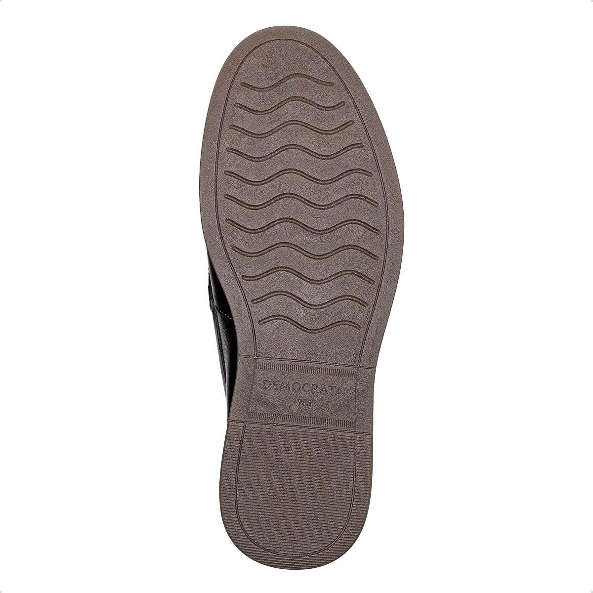 Mocassim de Couro Democrata Masculino Nash 252301 Preto 4