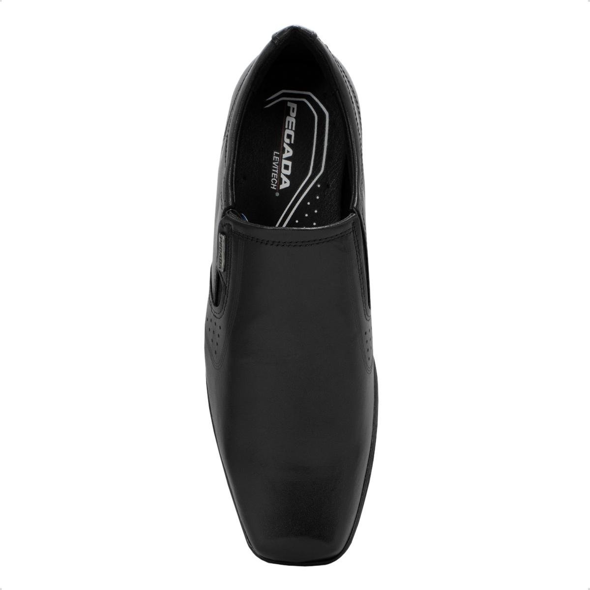 Sapato de Couro Pegada Masculino Stretch Preto 3