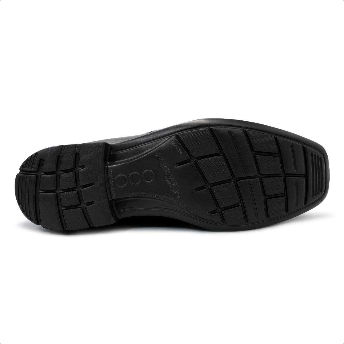 Sapato de Couro Pegada Masculino Stretch Preto 5