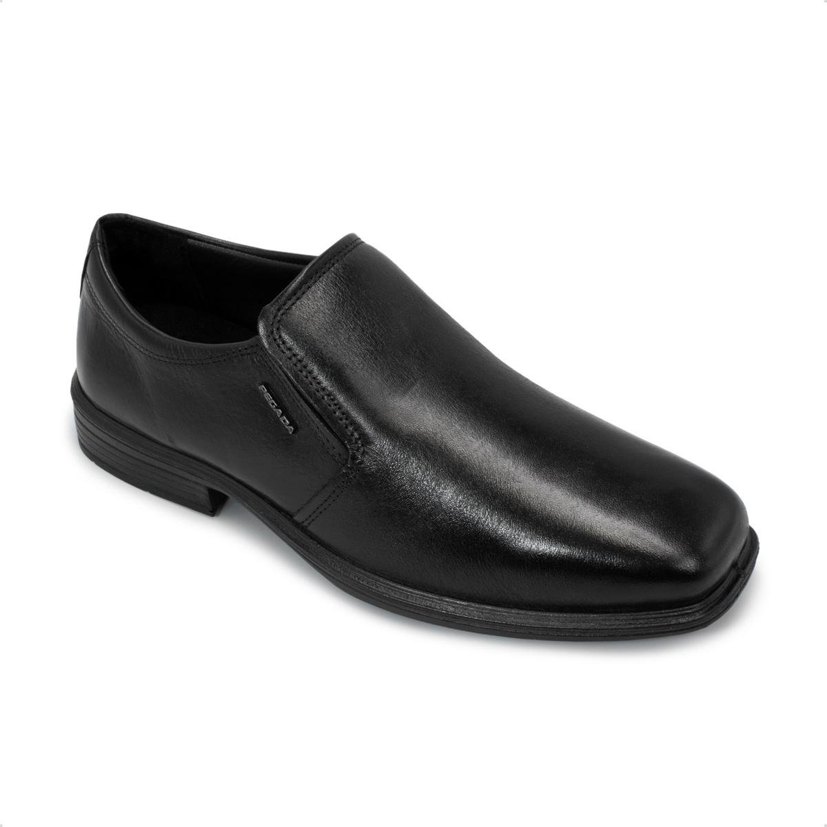 Sapato de Couro Pegada Masculino Anilina Preto 2
