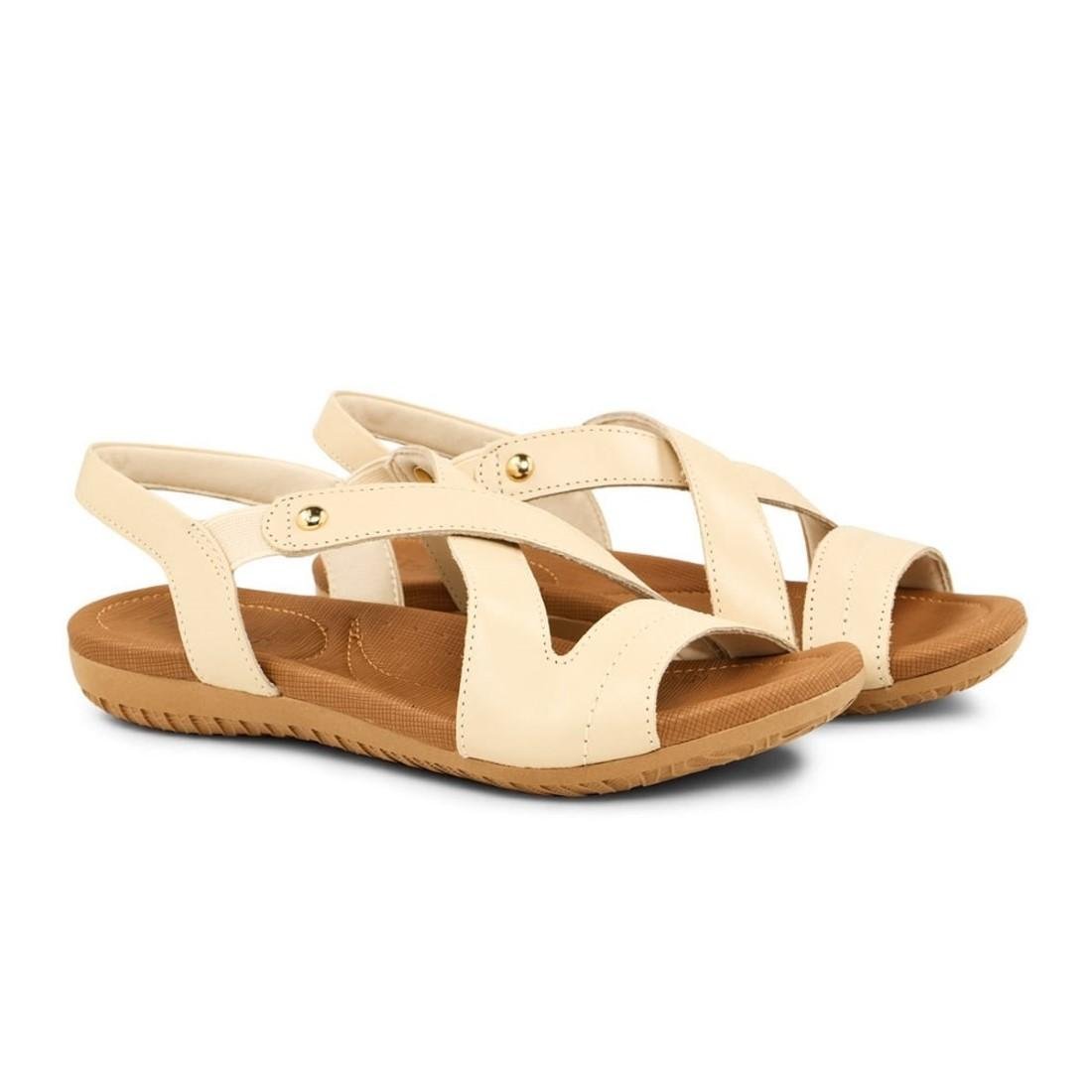 SANDÁLIA FEMININA USAFLEX R1804 Bege 2