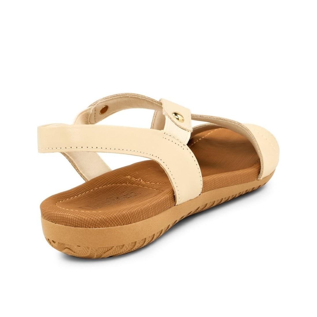 SANDÁLIA FEMININA USAFLEX R1804 Bege 4