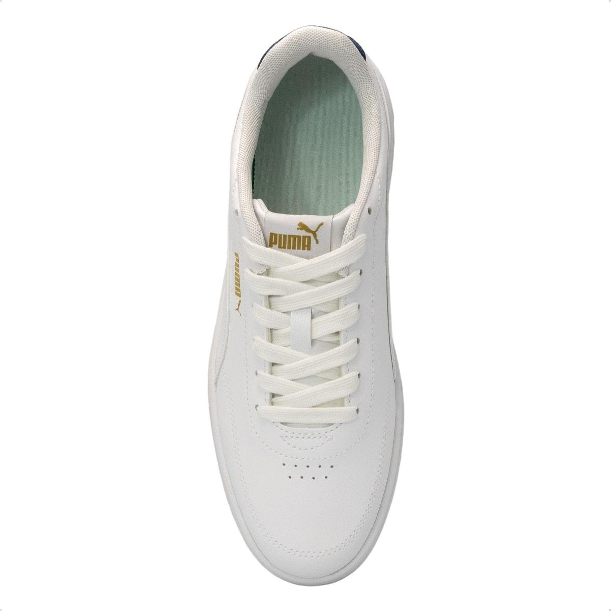 Tênis Puma Unissex Court Classic Clean BDP Branco/Azul 3