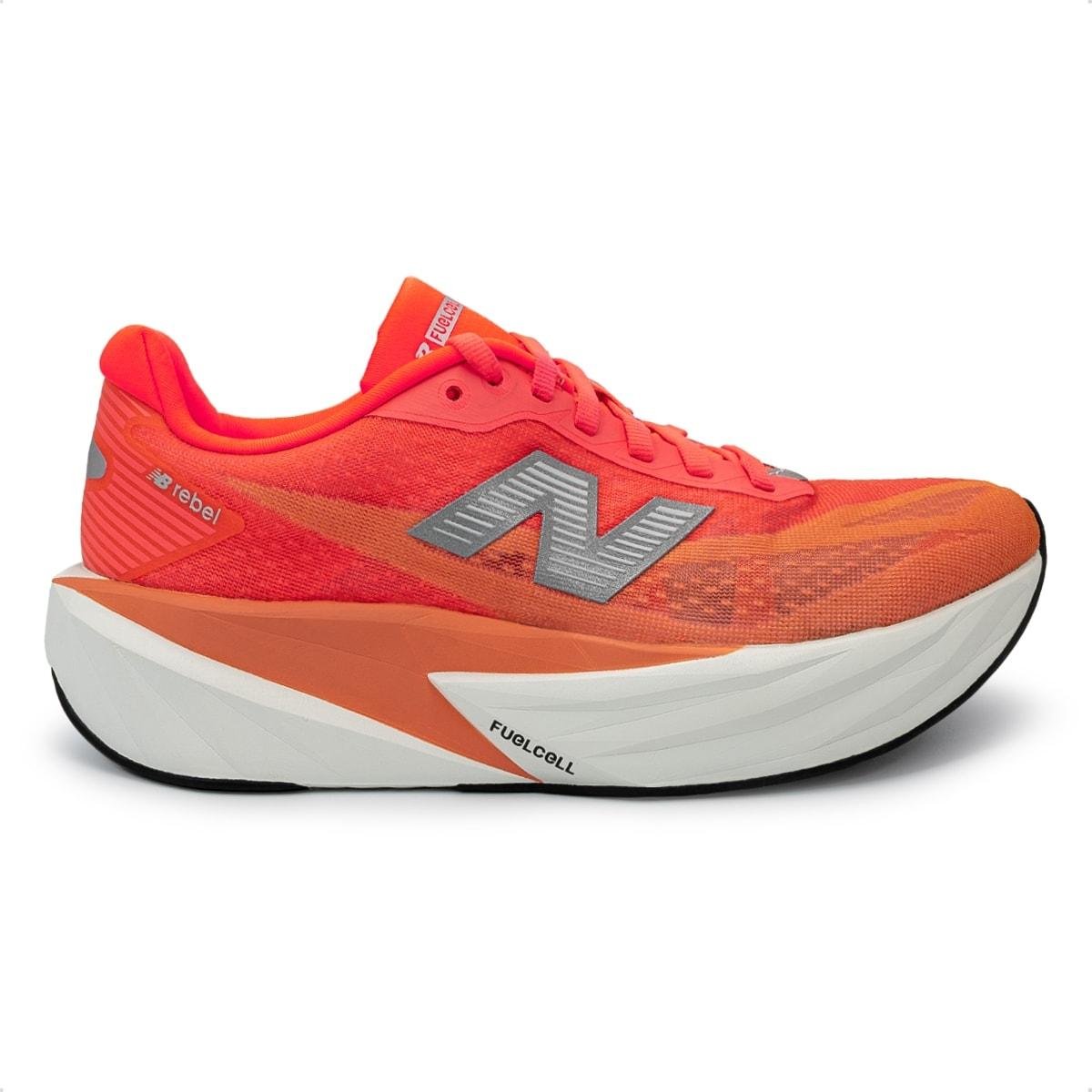 Tênis New Balance Feminino Fuelcell Rebel V5 Corrida Laranja