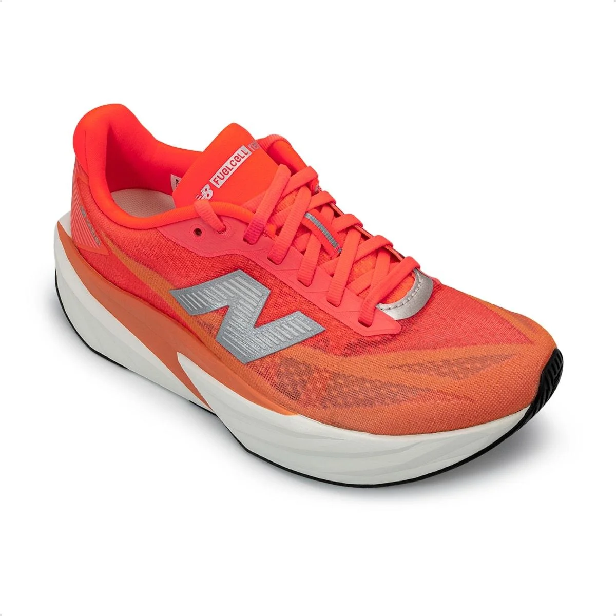 Tênis New Balance Feminino Fuelcell Rebel V5 Corrida Laranja 2