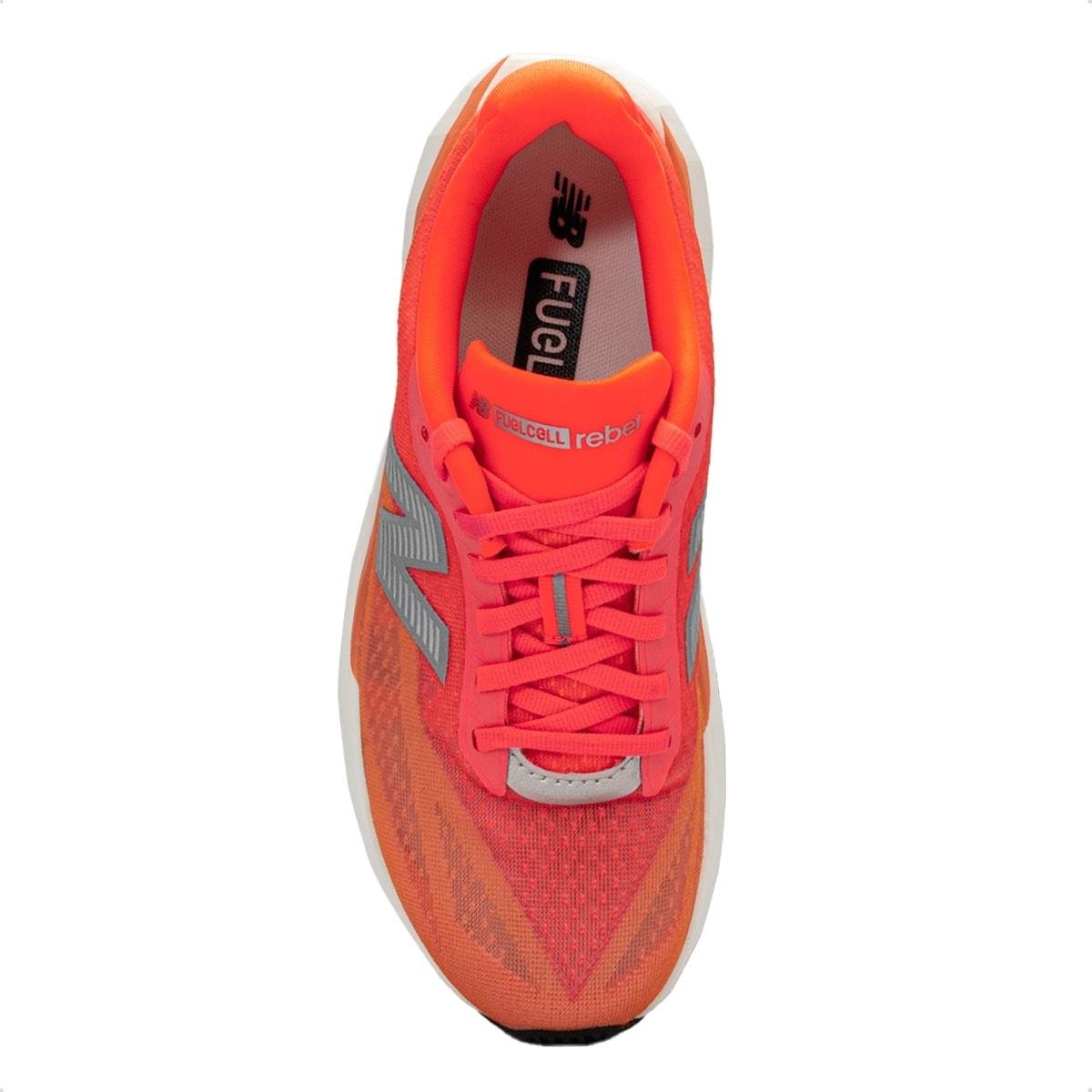 Tênis New Balance Feminino Fuelcell Rebel V5 Corrida Laranja 3