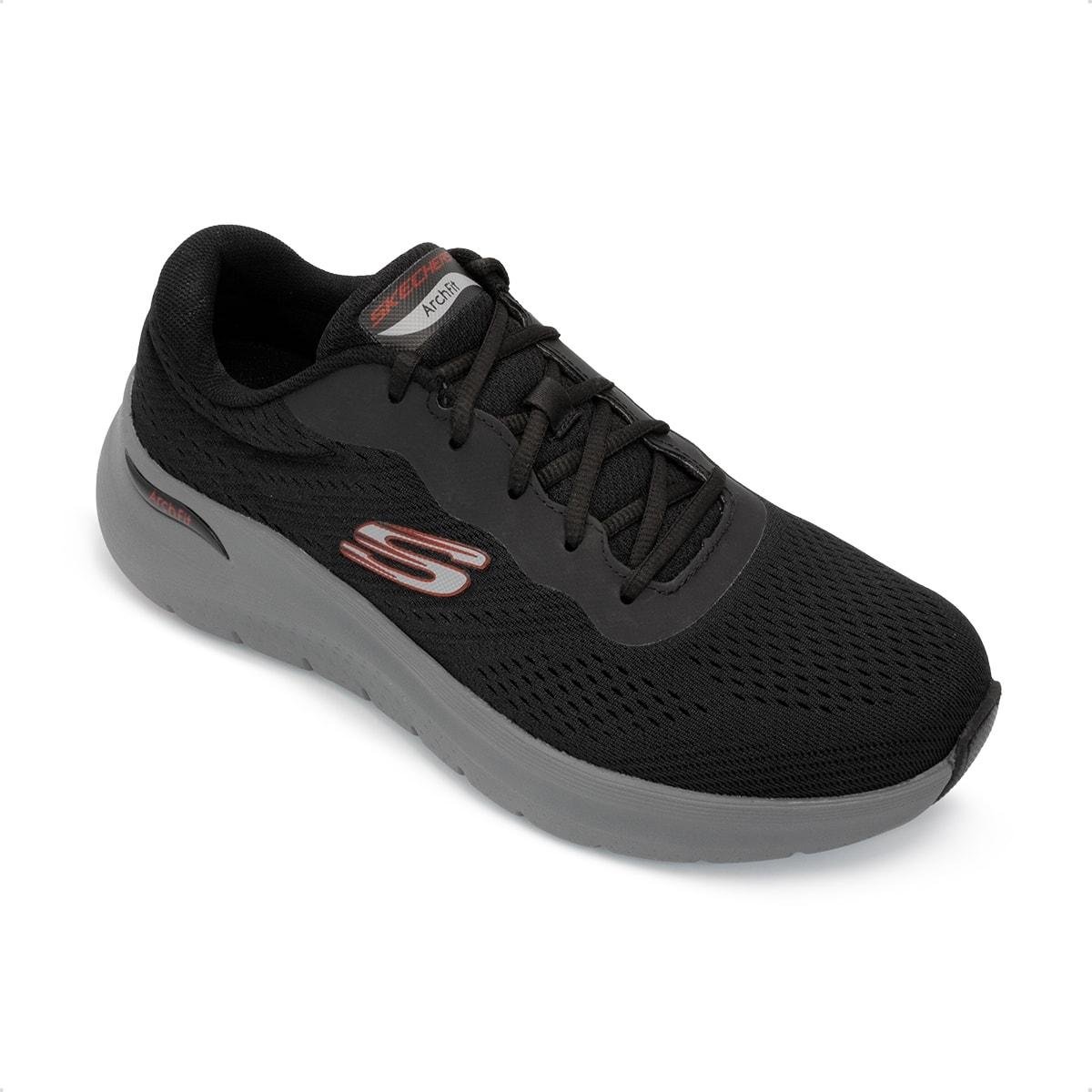 Tênis Skechers Masculino Arch Fit 2.0 Preto/Grafite 2