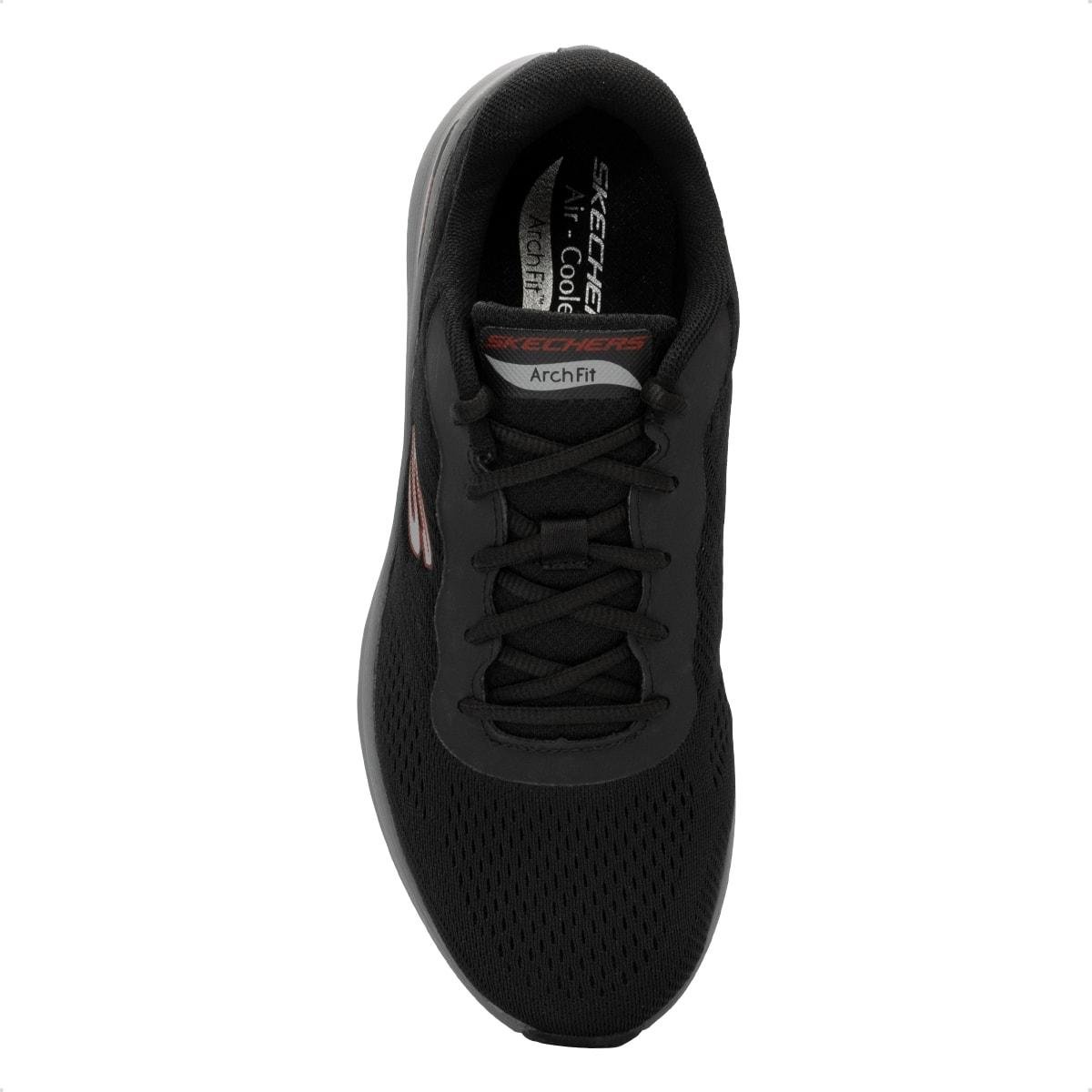 Tênis Skechers Masculino Arch Fit 2.0 Preto/Grafite 3