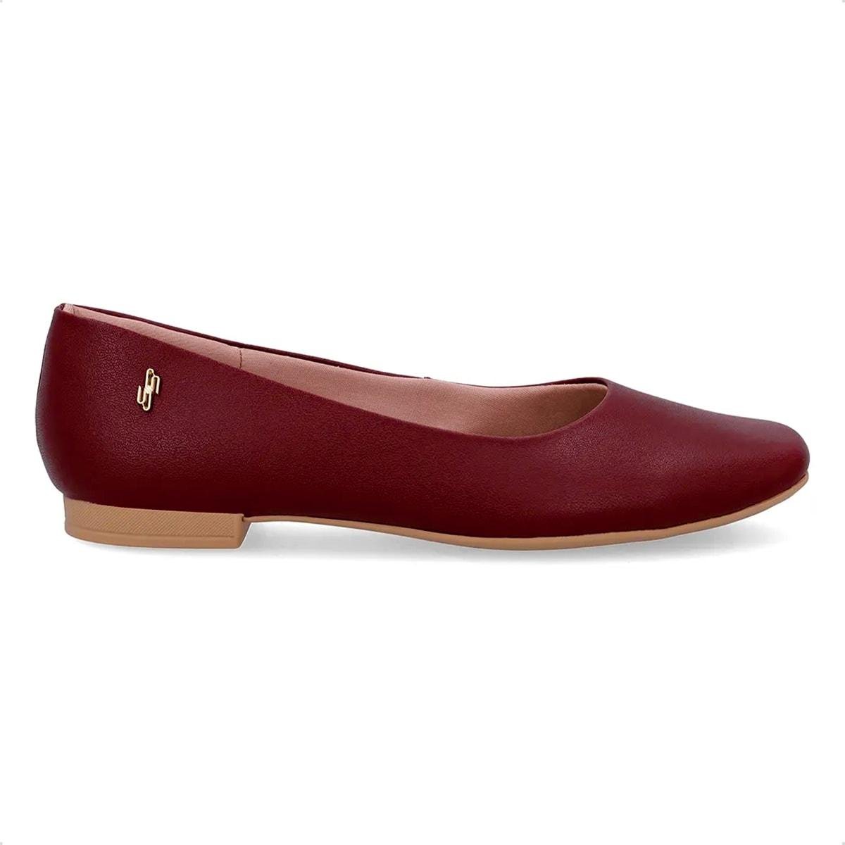 Sapatilha Usaflex Feminina Couro Bico Quadrado UD10001