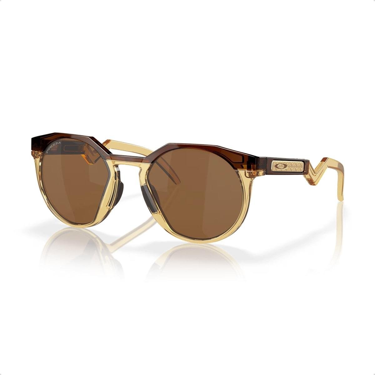 Óculos de Sol Oakley Unissex HSTN Kylian Mbappé Signature Series Prizm Tungsten Dourado/Marrom 2