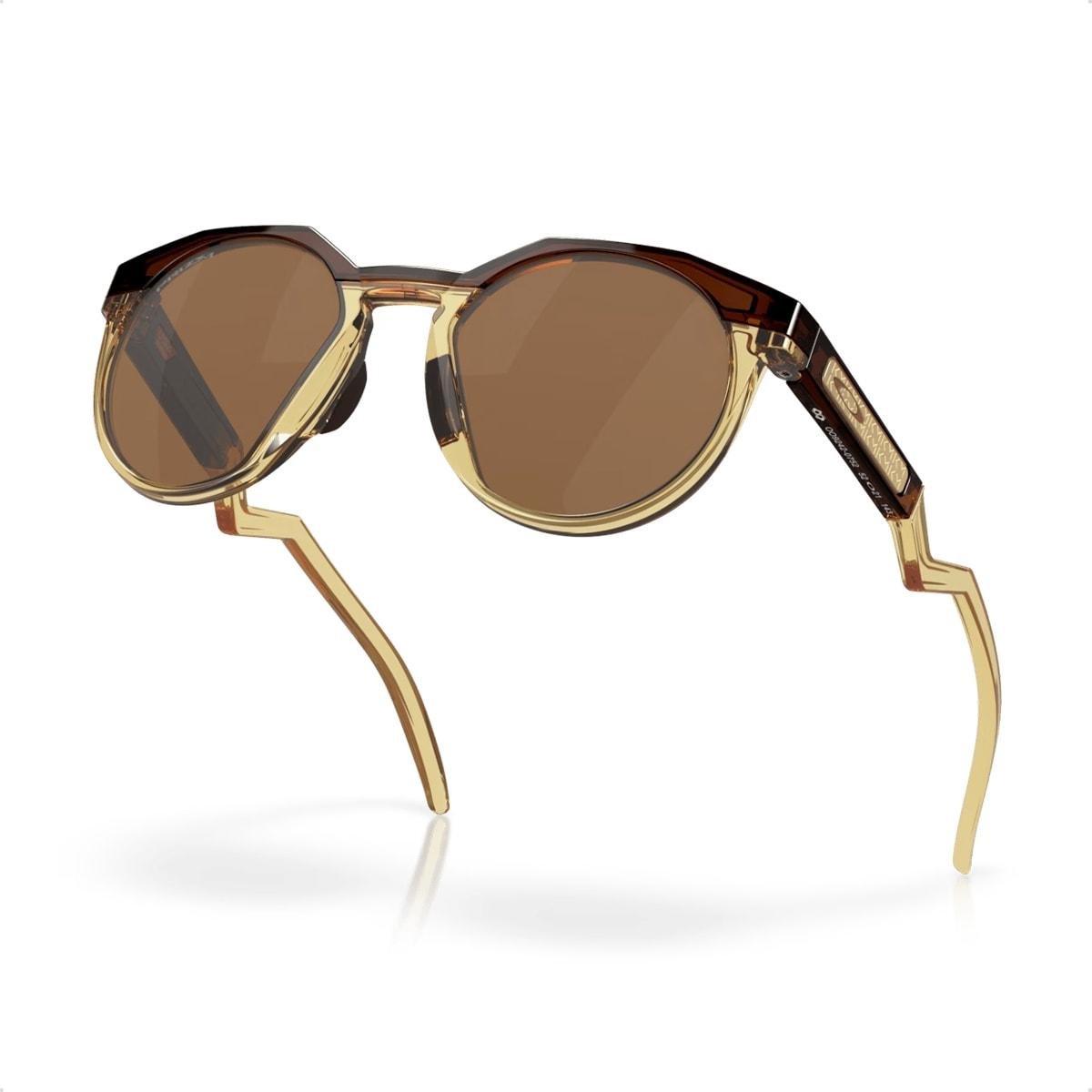 Óculos de Sol Oakley Unissex HSTN Kylian Mbappé Signature Series Prizm Tungsten Dourado/Marrom 4